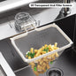 Kitchen Sink Filter Rack Suction Cup Iron Drain Filter Screen Household Strong Load-Bearing Foldable Upright - HomeyKitchen