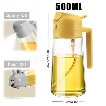 Olive Oil Dispenser Bottle 500ml Plastic Oil Sprayer - HomeyKitchen