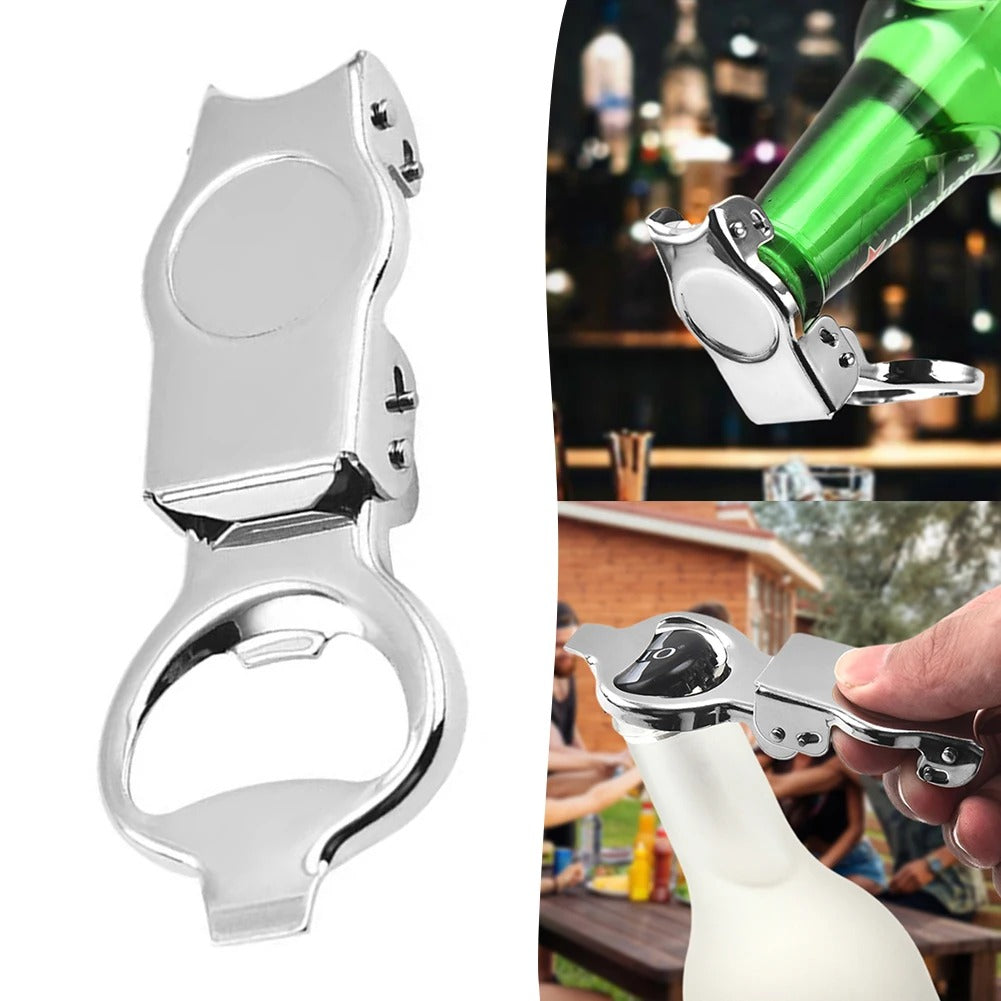 Multifunctional Bottle Opener With Sealed Lid Stainless Steel