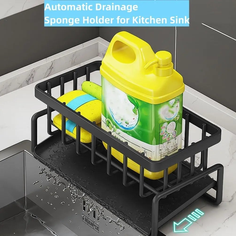 Sponge Holder for Kitchen Sink Kitchen Countertop Organizers - HomeyKitchen