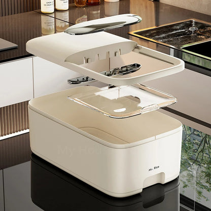 10KG Rice Storage Box Home with Lid - HomeyKitchen