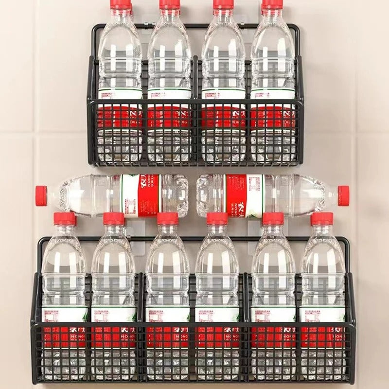 Wall-Mounted Green Onion Ginger Garlic Storage Rack - HomeyKitchen