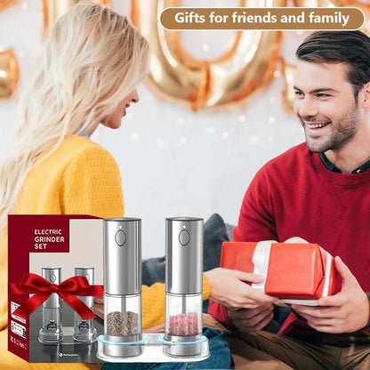 Electric Pepper Grinder Stainless Steel Salt And Pepper Grinder - HomeyKitchen