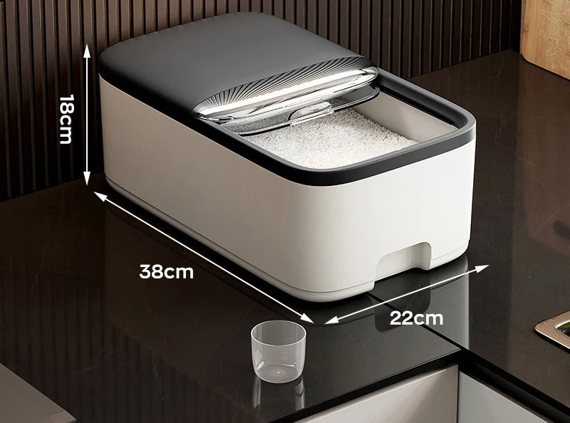 10KG Rice Storage Box Home with Lid - HomeyKitchen