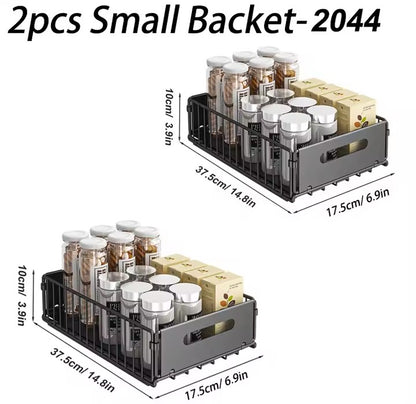 Kitchen Storage Rack Pull Out Cabinet Organizer Slide Drawer Storage - HomeyKitchen