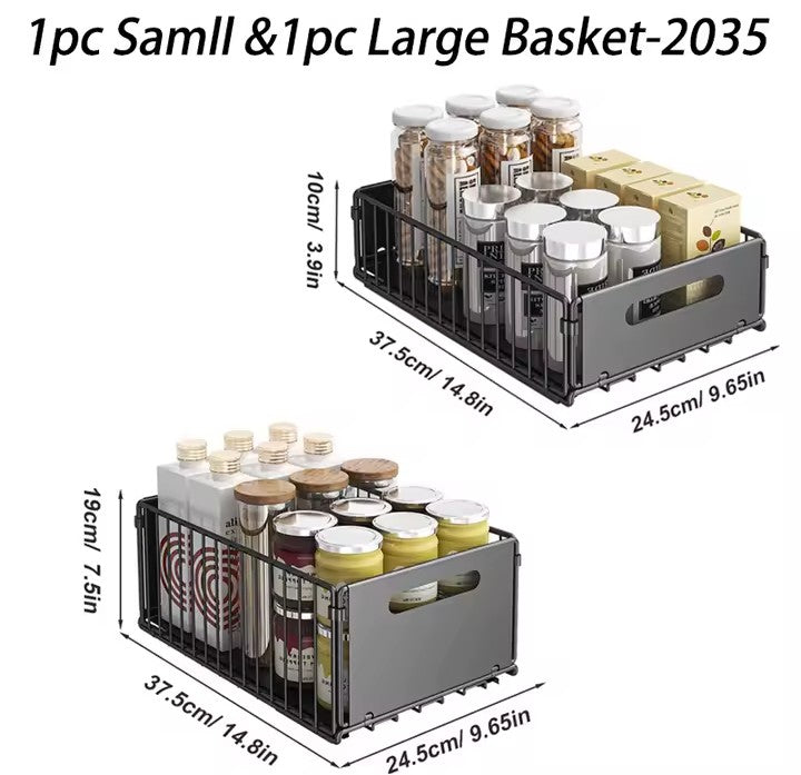 Kitchen Storage Rack Pull Out Cabinet Organizer Slide Drawer Storage - HomeyKitchen