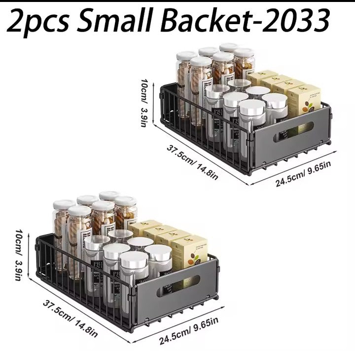 Kitchen Storage Rack Pull Out Cabinet Organizer Slide Drawer Storage - HomeyKitchen